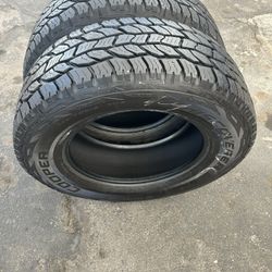 2. Tires.  255. 70. 18.  Cooper 