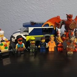 Lego Minifigures And Vehicle