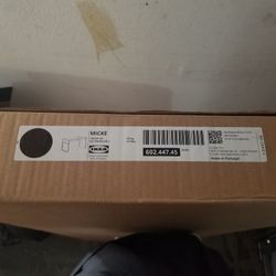 Black IKEA Micke Desk With Matching Desk Drawers