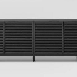 TV Stand Up To 55’. Black Stand  adjustable  Shelves