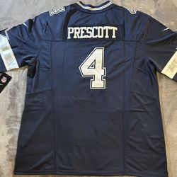 STITCHED XL & 2XL #4 Dak Prescott Dallas Cowboys