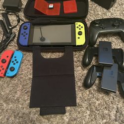 Nintendo Switch Bundle With Donkey Kong Country And Lots Of Accessories
