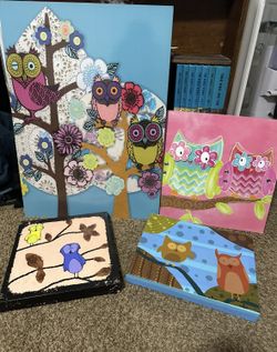 Bedroom Owl Wall Art