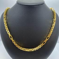 22K Gold Use Fancy Link Chain  