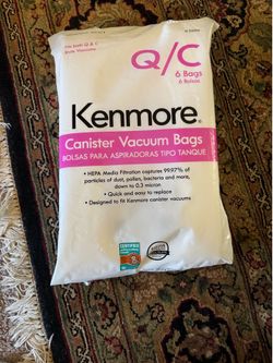 New Kenmore Hepa Canister Bags Q / C ( 6 )
