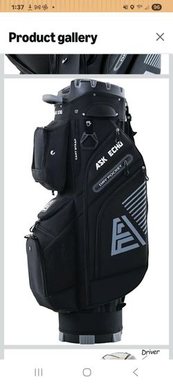 Ask echo T-lock golf cart bag.