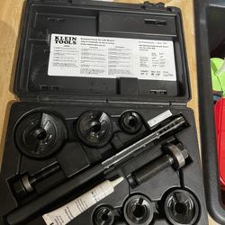 Klien 1/2 To 2” Electrical Knockout Set Like New $200 Firm 