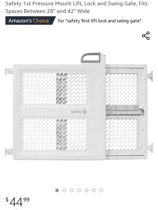 Safety 1st Pressure Mount Lift, Lock and Swing Gate