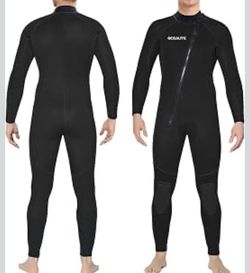 Men’s Front Zip Full Wetsuit, 5/4mm Neoprene Wetsuits size Small new