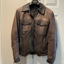 VTG Harley-Davidson Women's S Brown WASHABLE Leather MUSTANG Jacket EXCELLENT   This is my mom’s jacket. She purchased it in Oct 1996.  She filled out