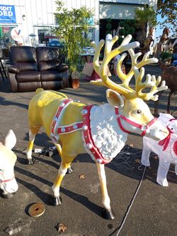 Large Reindeer Couple 