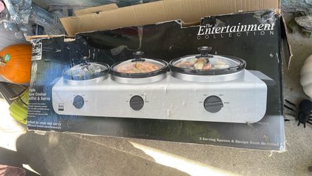 Three burner portable electric
