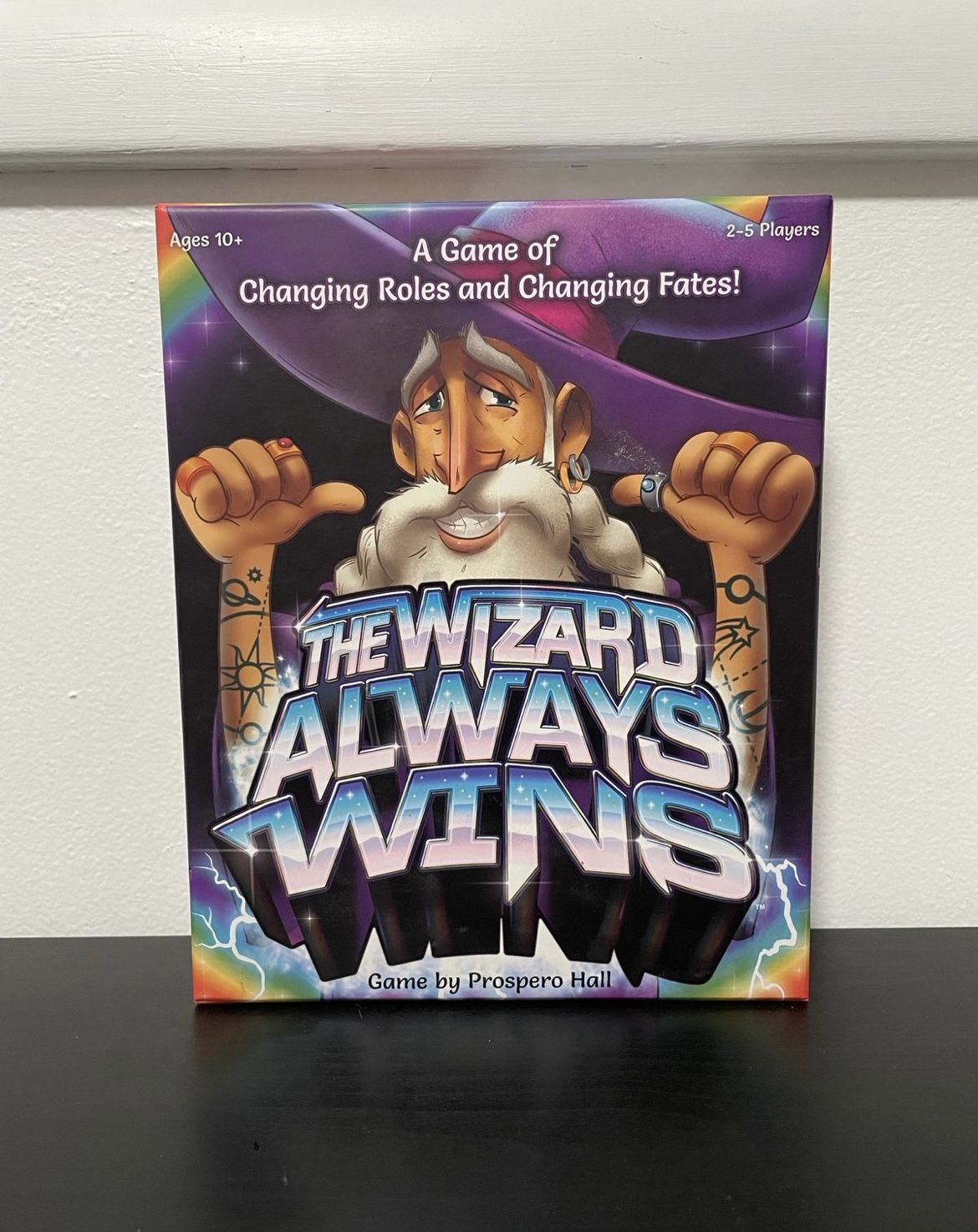 The Wizard Always Wins Board Card Game Prospero Hall 2-5 Players Fantasy 2017