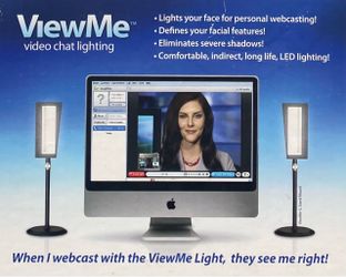 Videssence ViewMe S Kit Video Chat and LED Lighting Double Lamp Setup