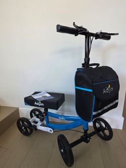 Brand New Aojin Knee Scooter for Adults for Foot Injuries, Storage Bag, 8'' Wheels
300lbs Foldable Leg Knee Scooter, Dual Brake, Adjustable Height, 13