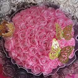 Ramo De 50 Rosa Eternas 