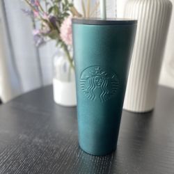 Starbucks Stainless Steel Coffee Cup Brand New Shimmer Green