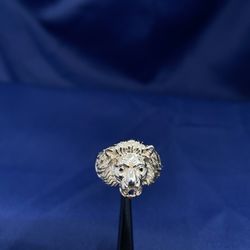 14K Lion Head Ring 