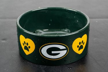 Green Bay packets Pet Dish Bowl Food Water