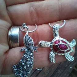 2 Sterling Silver 925 Necklaces