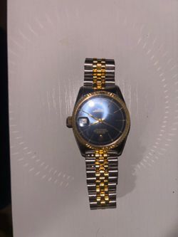 Stainless steel blue justdate