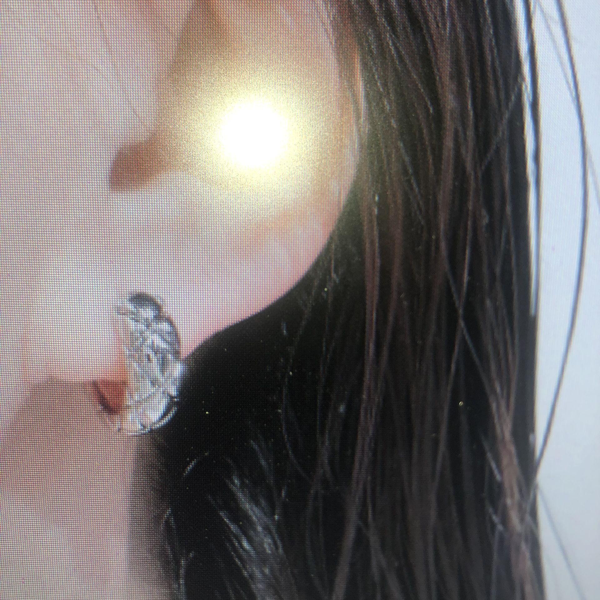 Copper-plated real gold earrings