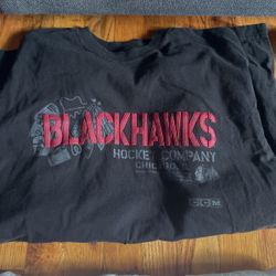 Vintage Reebok Chicago Black Hawks Merch Long Sleeve 