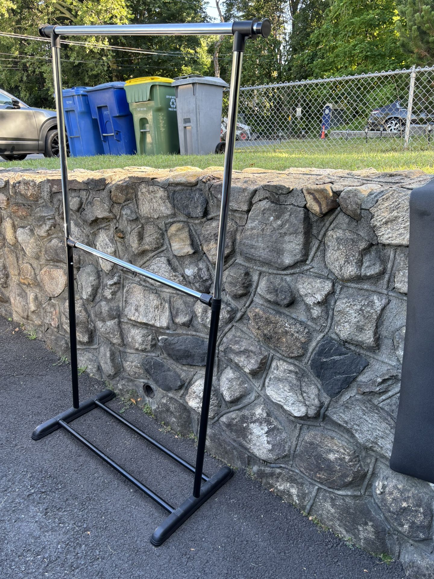 2 - Adjustable Double Rod Garment Rack - Brightroom™