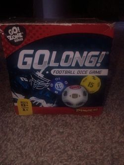 Go Long! Football Dice Game by Zobmondo