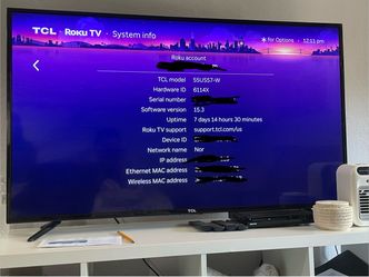 Tlc ultra 4k hd 55 inch smart Roku tv