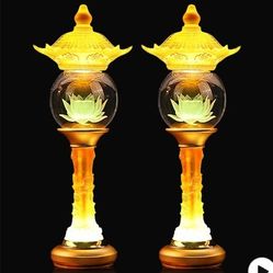 1722: New Lotus Lamp for Meditation & Relaxation, LED Color Changing Buddha Light with Touch Control, Adjustable Brightness Mood Light for Yoga, Home 