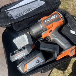 RIDGID 18V Brushless Cordless 4-Mode 1/2 in. High-Torque Impact Wrench Kit