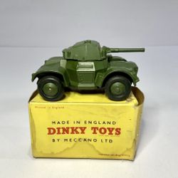 Vintage Dinky Toys #670 Armoured Car With Box, Made in England by Meccano LTD
