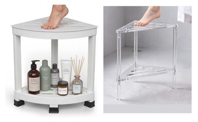 (2) Corner Table / Shower Stool ($5 and $10)