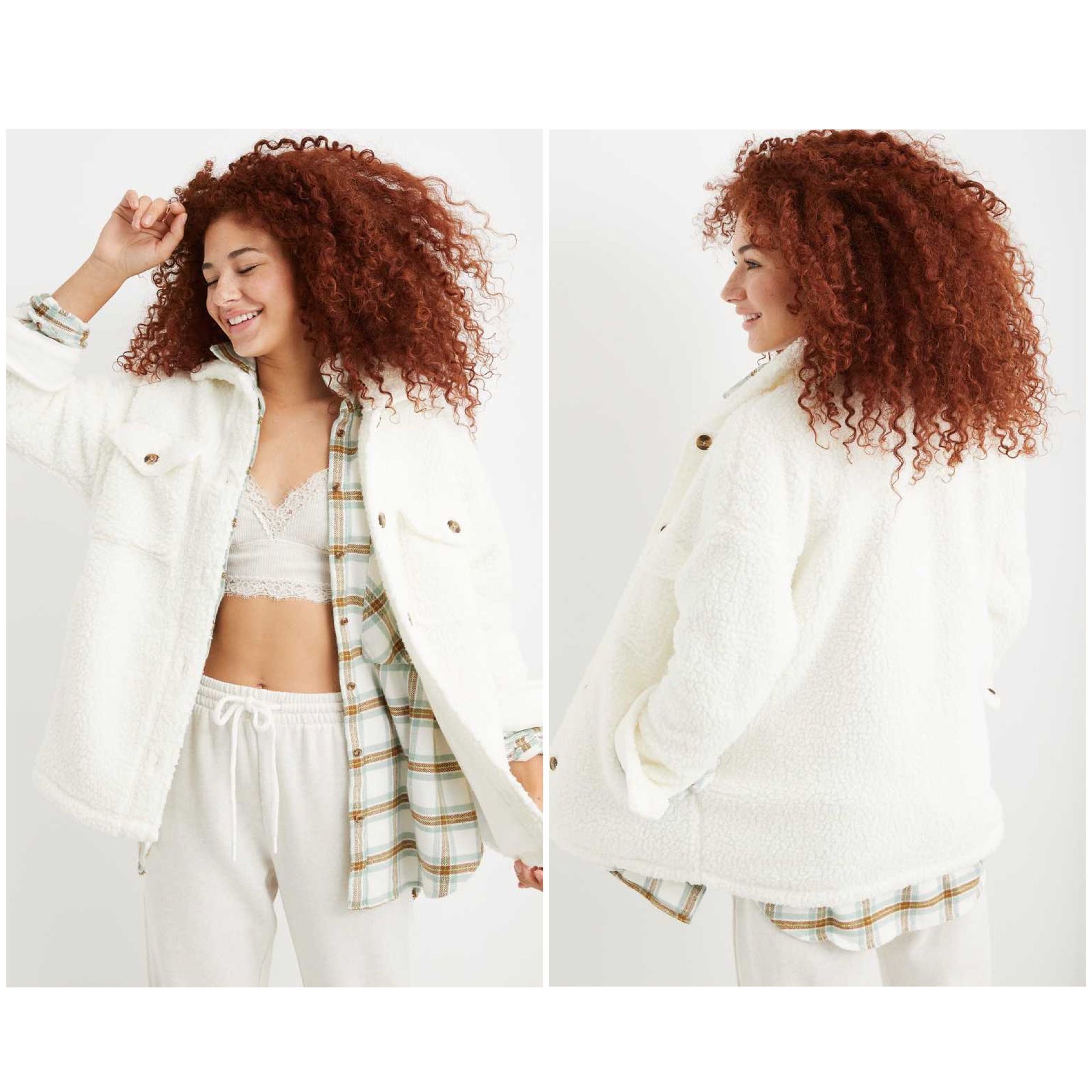 Aerie Dream Sherpa Shacket