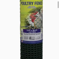 Tenax 72120942 Plastic Poultry Fence, Green