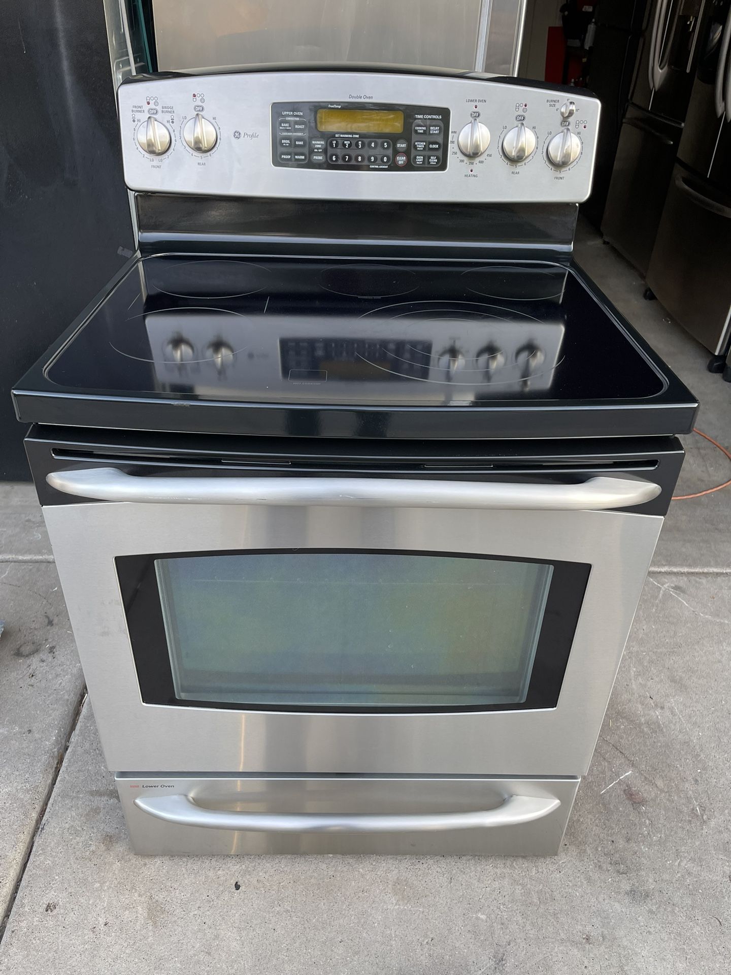 GE Profile Electric Stove Stainless Steel