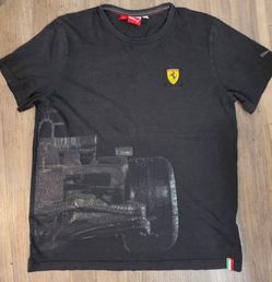 Puma Scuderia Ferrari Black Graphic T-Shirt
