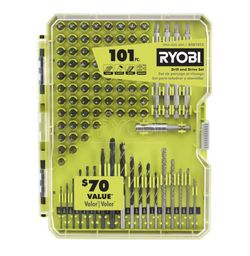 New RYOBI 101pc. Drill Bit Set