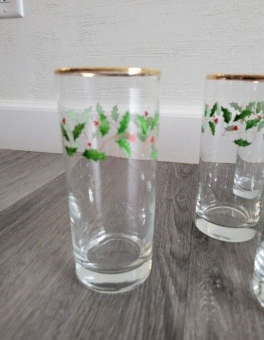 Christmas Drinking Glasses-$25