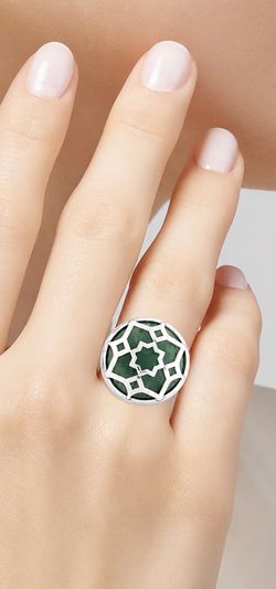 Tiffany & Co. Aventurine Zellige Cocktail Ring