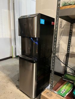 Open Box Brio Moderna 3-Stage Bottleless Water Cooler & Ice Maker – Tested & Fully Functional Stainless Steel