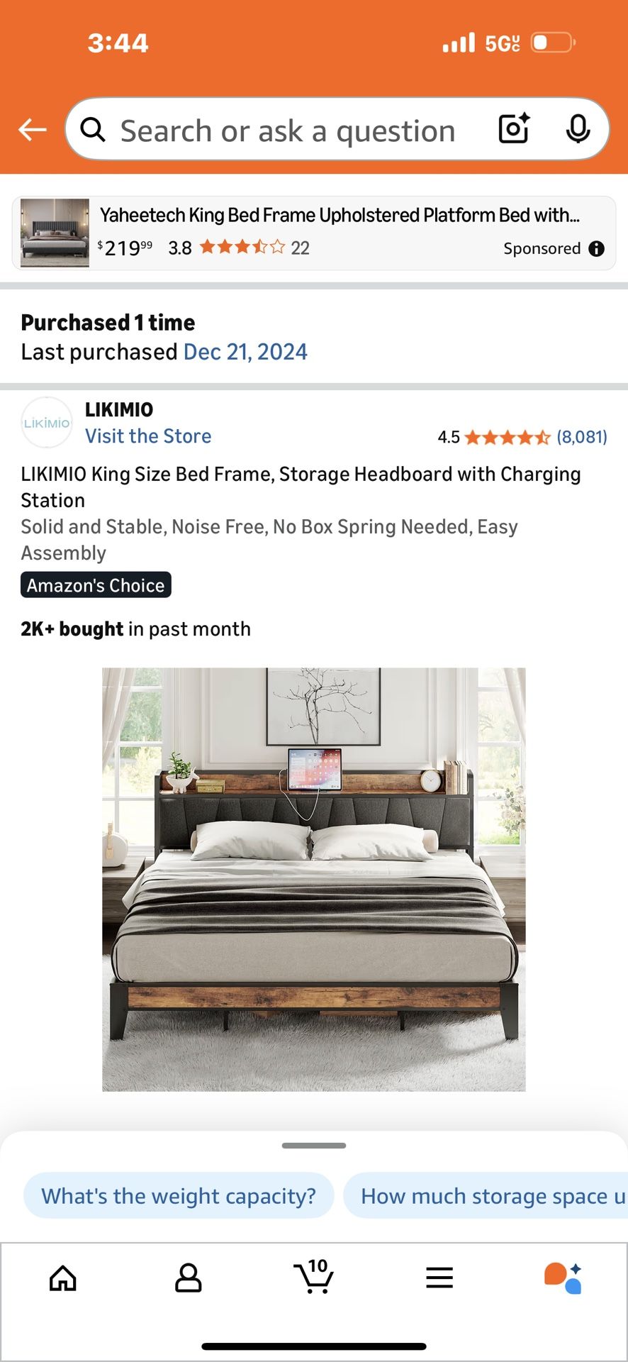 King Size Bed  Frame 