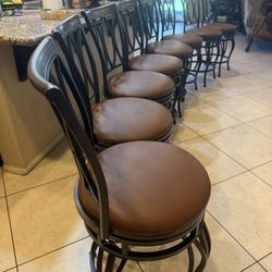set of 8 new metal counter height bar stool swivel sturdy 