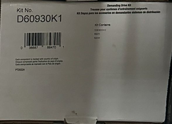 Dayco D60930k1 Belt/ Tensioner Kit