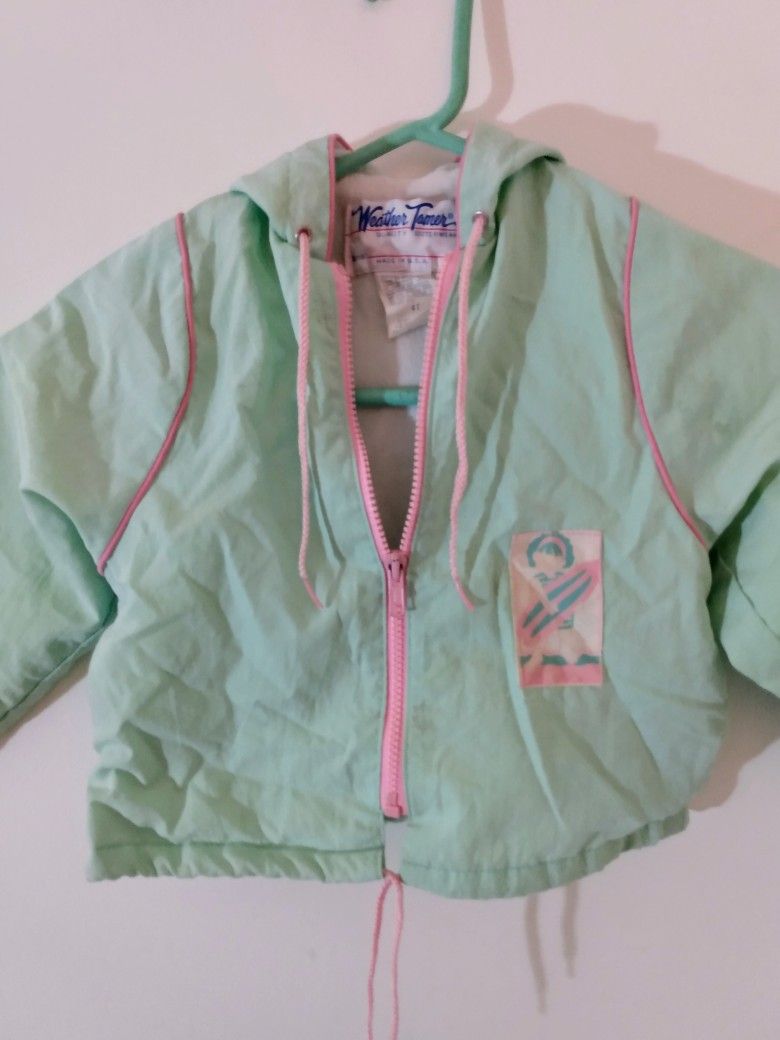 Girls 4T Light Weight Zip Up Jacket / Windbreaker