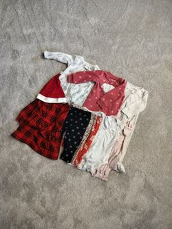 Baby Girl Bundle Clothes Onesies Sleepwear Pants Hat Dress