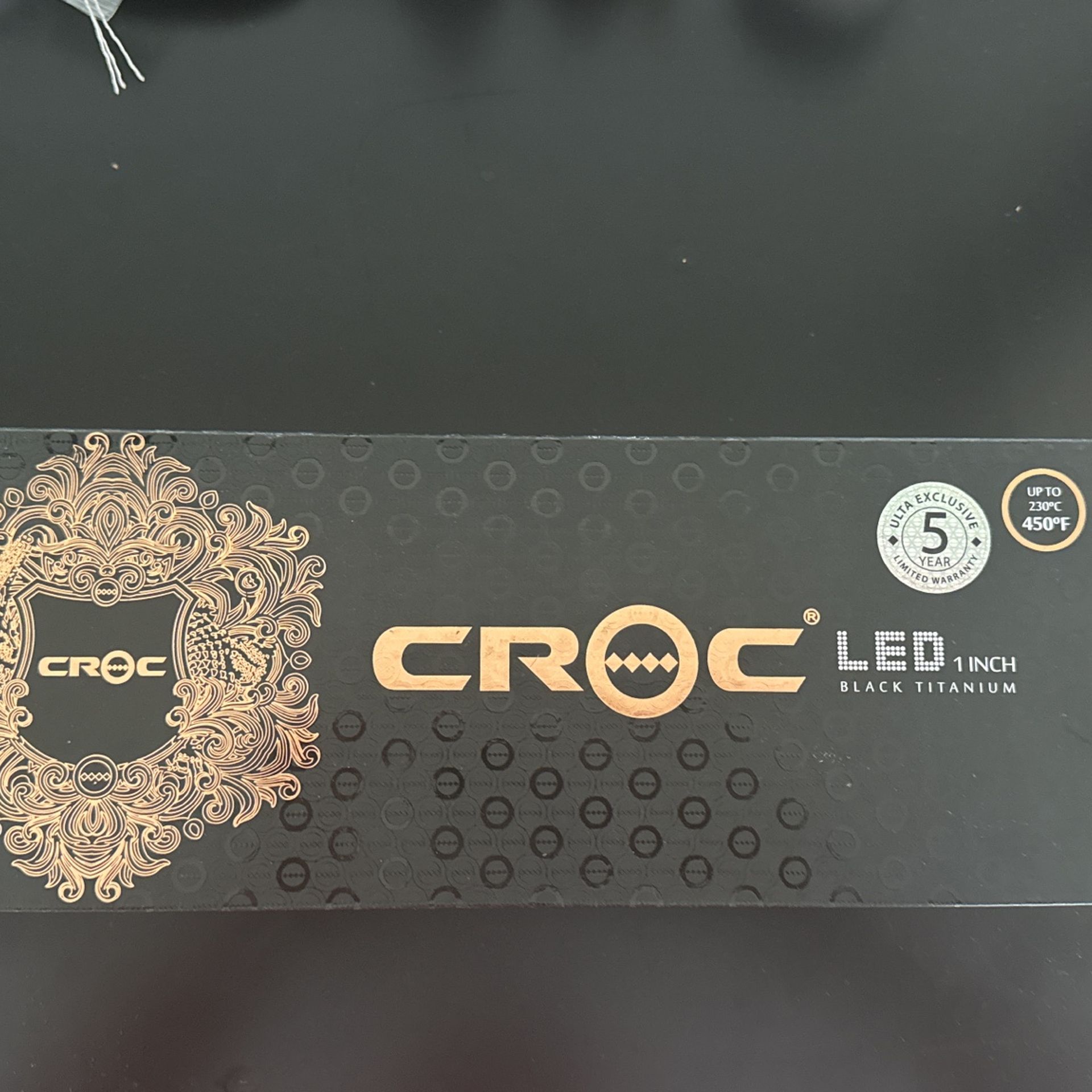 Croc Led Hair 1 Inch Hair Straightener 
