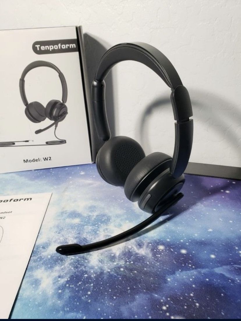 New Tempoform Headset W/ Mic, USB Headset W/ Microphone, Computer Headset W/ Noise Canceling Microphone for PC Laptop, Wired Headset for Work from Hom