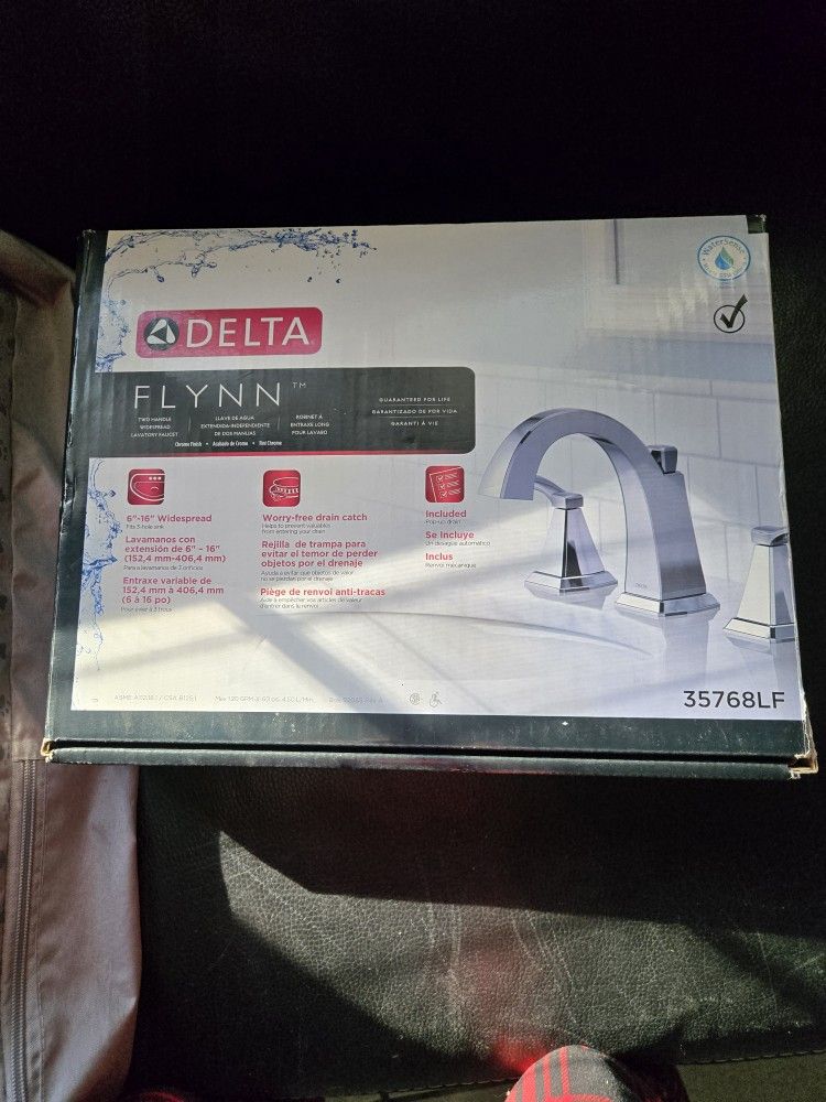 Delta Flynn FAUCETS. 2 NEW
